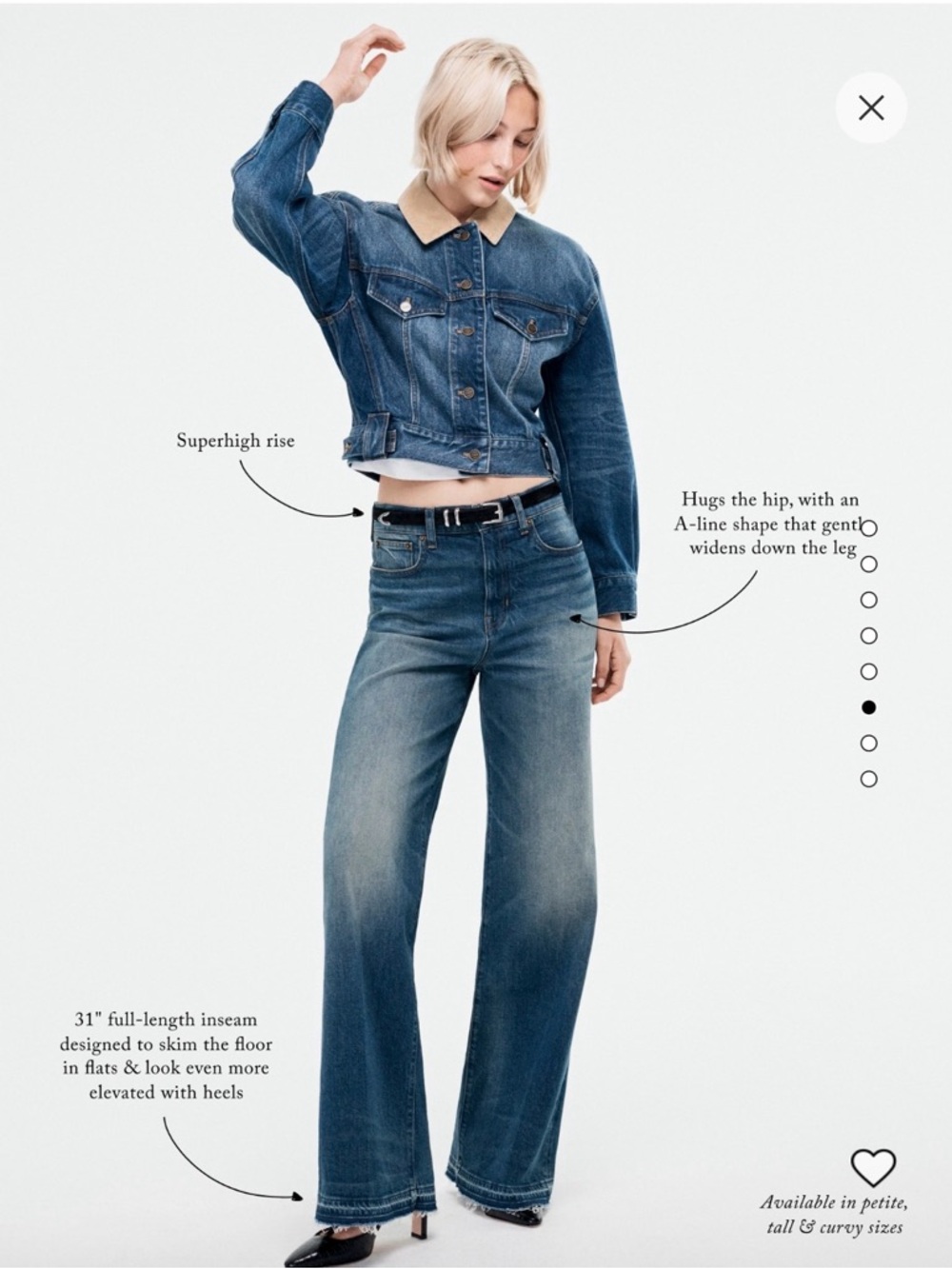 NWT J. Crew denim trouser jean Kate wash blue 28 - Picture 6 of 12